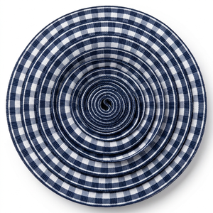 Ruban gros-grain à carreaux bleu marine et blanc de 15 mm de Neelkamal Industries, vente en gros pour la décoration de table, l'emballage de cadeaux et les nœuds - Product Image 2