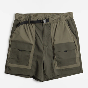 Shorts Cargo Techniques Personnalisés pour Hommes, Séchage Rapide, en Nylon, pour Randonnée et Voyage en Extérieur, Multi-Poches, Taille Élastique, Vêtements de Travail et Streetwear - Product Image 1