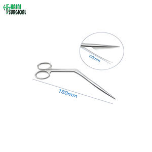 Tijeras Nasales de Alta Calidad de 60 mm, Acero Inoxidable, Instrumento Quirúrgico Manual para Cirugía de Rinoplastia - Product Image 2
