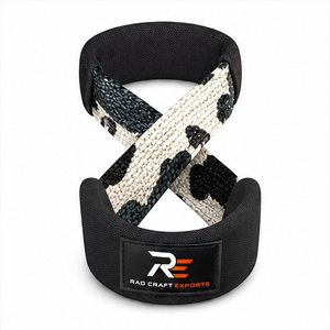 Correas de Levantamiento de Pesas con Logotipo Personalizado OEM, Venta al Por Mayor, Alta Resistencia, Diseño de Ocho, Antideslizantes, Alta Elasticidad, Unisex - Product Image 4