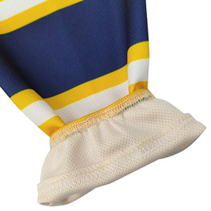 Yellow Blue Striped Basketball Leg Warmers Breathable Knitted Adult <b>Knee</b> <b>High</b> Sport <b>Socks</b> - Product Image 4