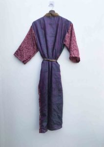 Camisón Sexy de Seda Vintage para Mujer, Estilo Bohemio Hippie, Kimono de Verano con Estampado Floral, Cuello en V, Ropa de Dormir Suave y Transpirable - Product Image 5