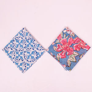 Bandana carré en coton à motifs, fait main, respirant, décontracté, unisexe, style bohème - Product Image 1