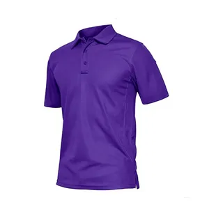 Polo elástico de alto rendimiento para hombre, tejido que absorbe la humedad, para ejercicio, deportes, viajes y uso casual. - Product Image 2