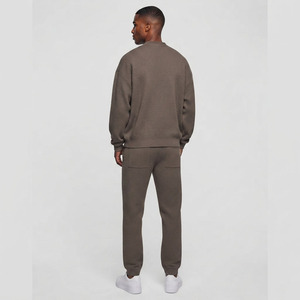 Conjunto de Chándal de 2 Piezas Personalizado de Alta Calidad con Botones para Hombre, Traje Deportivo para Ropa Urbana, Servicio Completo de Fábrica OEM - Product Image 2