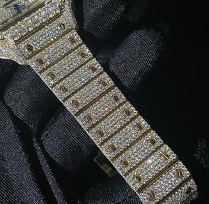 นาฬิกาเพชรโมอิสซาไนต์ VVS แบบ Iced Out ดีไซน์ทนทาน เหมาะสำหรับใช้ในชีวิตประจำวันและการเดินทางเพื่อธุรกิจ ราคาสุดคุ้ม - Product Image 3