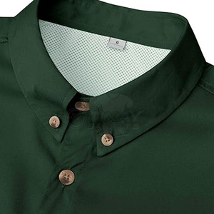 เสื้อเชิ้ตผู้ชายแบบติดกระดุม แขนครึ่งตัว ระบายอากาศได้ดี สำหรับตกปลาและยิงปืนดินเหนียว แห้งเร็ว น้ำหนักเบา ป้องกันรังสียูวี - Product Image 5