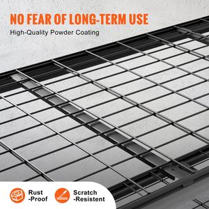 Cabina portaoggetti in metallo resistente regolabile a 5 livelli da 2000 libbre 48 \ "L X 24 \" W X 72 \ "H ripiano nero - Product Image 3