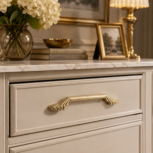 Tirador de latón de lujo para gabinetes, tirador decorativo para cajones, herrajes de primera calidad para armarios, cómodas y vitrinas, decoración moderna para el hogar. - Product Image 3
