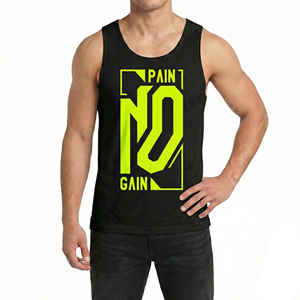 Camiseta sin Mangas con Estampado Gráfico Sublimado Personalizable para Hombre, Estilo Casual Urbano, Precio al por Mayor - Product Image 6