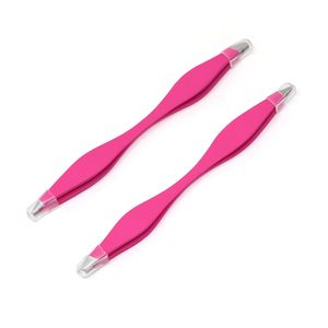 Ensemble de pinces à sourcils en acier inoxydable sans soudure, étui en PU, pointes inclinées, pointe fine, pinces de précision durables, pinces classiques - Product Image 5