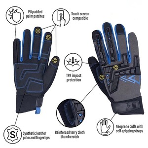 Guantes de Seguridad de Invierno de Cuero Transpirables, Antideslizantes, con Protección UV, Resistentes al Agua, de Alta Calidad - Product Image 2