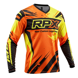 Maillots de motocross personnalisés de qualité supérieure à manches longues, anti-UV, en polyester, unisexes, pour la moto tout-terrain - Product Image 3