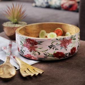 Bol en bois de manguier naturel fait main, design minimaliste, non traité, pour servir des aliments, offrir en cadeau - Product Image 5