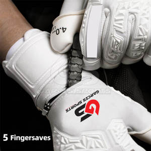 Gants de gardien de but en latex 4,0 mm, gants de football à doigts entiers, respirants, séchage rapide, pour les matchs - Product Image 3