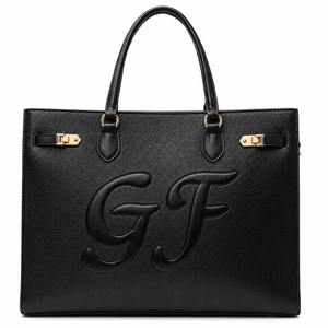GORFIA Original Designer Brand Exquisite Luxury Black Women's Handbag High Quality Leather with Zipper Compartment - Product Image 2