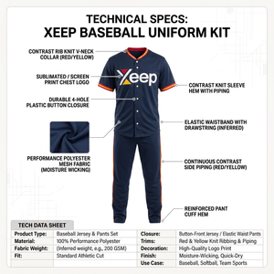 Custom Men's Baseball Uniform Set Button <b>Down</b> Jersey Athletic <b>Pants</b> Sportswear Tracksuit Teamwear OEM Wholesale - Product Image 5