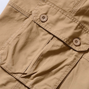 Shorts cargo Capri pour homme, vente directe usine, faible MOQ, vêtements de travail vierges, Ripstop, taille élastique, jambe large, cordon de serrage - Product Image 6