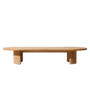 Luxury The Plaza Teak Oval <b>Outdoor</b> Coffee <b>Table</b> Contemporary Resort Villa Hotel Patio Furniture Collection - Product Image 6