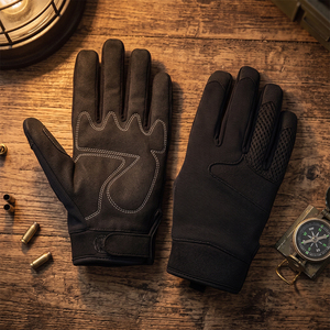 Guantes de Trabajo Mecánicos Amara de Cuero Sintético Reforzado, Certificación CE, 11 oz, Puño Ajustable, Anticorte, Guantes de Seguridad Resistentes - Product Image 6