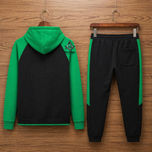 HMR Survêtement Vintage Personnalisé Épais Unisexe en Maille Unie pour l'Hiver, Tenue Universitaire Grande Taille pour Fraternité - Product Image 3