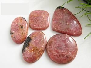 Rodonita-GEMA suelta de forma elegante, hecho a mano para hacer joyería cabujón liso, piedra Natural, suministros al por mayor - Product Image 2