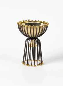 Ensemble de deux bols de service de qualité exclusive en métal argenté pour décorations, table à manger, bol décoratif - Product Image 2