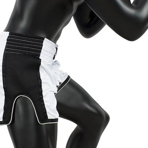 <b>Men</b> Boxing Shorts Satin Lightweight Side Slit High Kick Moisture-Wicking Four-Way Stretch Fight <b>Trunks</b> - Product Image 5