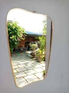 Modern Irregular Wall <b>Mirror</b> Brass <b>Frame</b> Decorative <b>Gold</b> Edge 3.0 Mm Thickness - Product Image 4