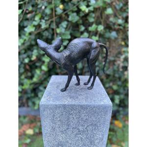 Statue de chat sphynx moderne en aluminium, figurine décorative pour intérieur et extérieur, finition bronze, sculpture de chat vintage, décoration de jardin - Product Image 5