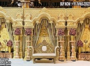 Panneau sculpté blanc classique pour scène de mariage, thème temple, avec panneaux de porte décoratifs, à prix abordable, USA - Product Image 4