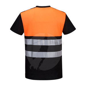 Bulk Durable Clothing Reflective Panels Breathable Fabric Custom Logo Polyester Visible <b>T</b> <b>Shirt</b> Wholesale Supply Safety <b>T</b> <b>Shirt</b> - Product Image 5