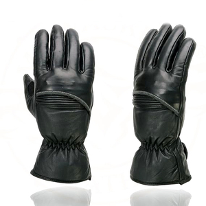 Samroz Sports Men's Black Cowhide Leather Gauntlet Motorcycle Hand <b>Gloves</b> - Product Image 2
