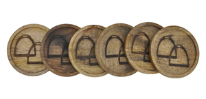 Round Tea Coffee <b>Coaster</b> Tableware Mats & Pads For Cup Display Use Handmade Wooden <b>Coasters</b> <b>Sets</b> Home Decoration Accessories - Product Image 3