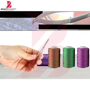 Ciseaux à ressort 4,25 pouces en acier inoxydable antidérapants durables pour cuticules, lames courbées, ciseaux de beauté à ressort - Product Image 5