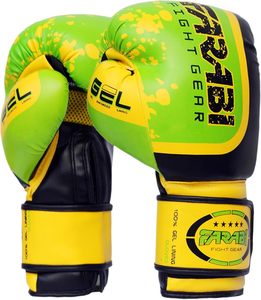 ถุงมือชกมวยหนัง PU น้ำหนักเบา Farabi บุเจลสำหรับฝึกซ้อมข้อมือ ถุงมือ MMA มวยไทย คิกบ็อกซิ่ง - Product Image 3