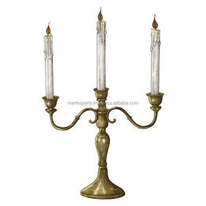 Candelabro Rústico de Metal Hecho a Mano, Portavelas Decorativo para el Hogar, Navidad, Mesa de Comedor, Sala de Estar y Reuniones Acogedoras - Product Image 4