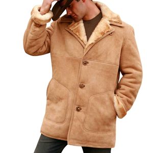 Abrigo de aviador estilo B3 para hombre, comúnmente hecho de piel de oveja con forro de borrego. - Product Image 2