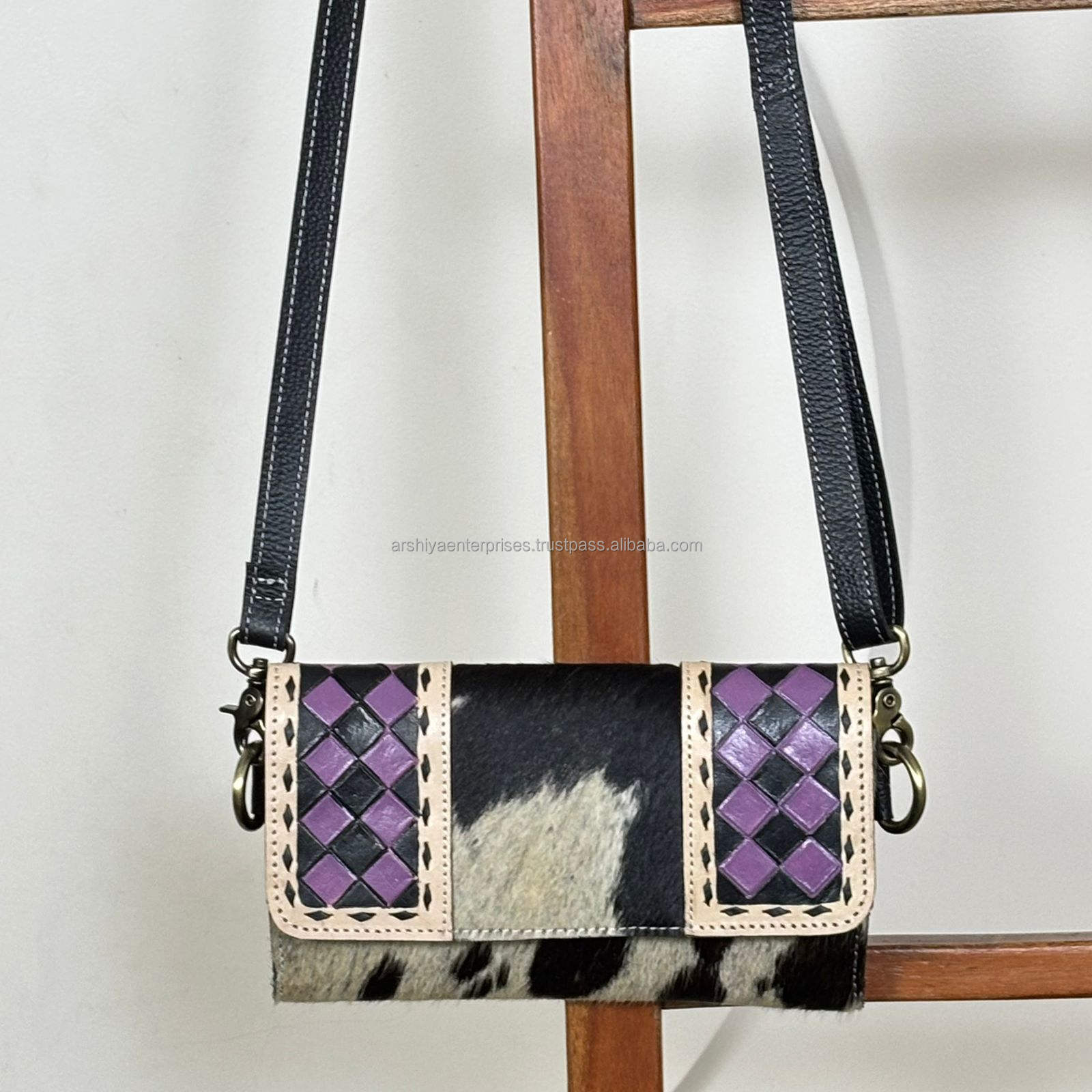 Purple & Black Chekered