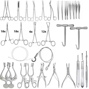 Juego de Instrumentos de Neurocirugía de Alta Calidad para Craneotomía Espinal, Herramientas Quirúrgicas para Cerebro y Columna Vertebral, Kit Manual de Acero Inoxidable, Aprobado por CE e ISO - Product Image 1