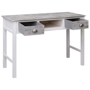 Escritorio de madera gris 43,3 "x 17,7" x 29,9 "para uso en computadora - Product Image 3