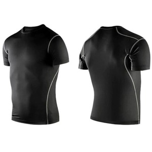 Diseño de Logotipo Personalizado, Rashguard de Alta Calidad de Secado Rápido, Spandex/Poliéster 160g, Venta al Por Mayor, Manga Corta, MMA, BJJ, Ropa Estampada para Hombre - Product Image 4