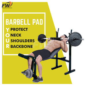 Coussin de protection antidérapant en caoutchouc pour haltères avec logo personnalisé, pour entraînement fitness, barre de squat réglable pour utilisation en salle de sport, protection du cou et des épaules - Product Image 2