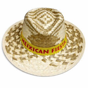 100% Eco Friendly Natural Grass <b>Straw</b> Cowboy <b>Hat</b> Beach <b>Hat</b> Travel Custom Design Logo Ribbon Hand Embroidery Fishing Vietnam - Product Image 2