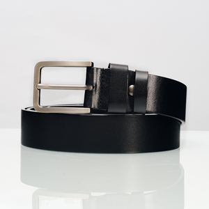 Ceinture pour homme en cuir de vachette véritable avec boucle en alliage, de haute qualité, style business de luxe, fabrication directe d'usine, personnalisable - Product Image 6