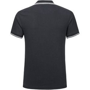 Men's Black Short Sleeve for Shirt Solid Color <b>Classic</b> Collar Breathable Cotton Casual Wear Regular Fit Customized Printing - Product Image 3