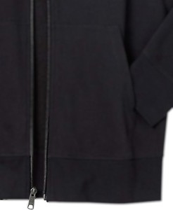 Sweat-shirt à capuche zippé pour homme, noir uni, coupe classique, décontracté, pour l'automne, 100% coton, tissu polaire, séchage rapide, poches, respirant - Product Image 4