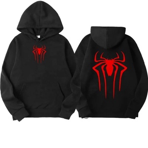 Sudadera con Capucha y Logotipo de Araña Roja para Hombre, Informal, de Algodón, Tejida, Corte Regular, para Otoño, con Diseño de Estampado Frontal - Product Image 5