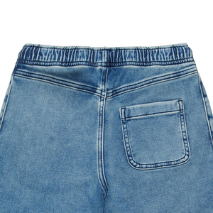 Short en jean premium pour garçons, en coton extensible, doux, confortable, durable, bleu délavé classique, élégant, décontracté, pour l'été, tendance - Product Image 6