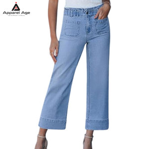 High Quality Custom Design <b>Women</b> <b>Jeans</b> Trousers Breathable Lightweight Skinny Fit Young <b>Jeans</b> High Street Style - Product Image 2